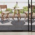 Baldosas de terraza 10 uds madera acacia gris lavado 30x30