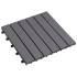 Baldosas de terraza 10 uds madera acacia gris lavado 30x30