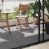 Baldosas de terraza 10 uds madera acacia gris lavado 30x30