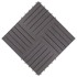 Baldosas de terraza 10 uds madera acacia gris lavado 30x30