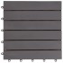 Baldosas de terraza 10 uds madera acacia gris lavado 30x30
