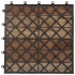Baldosas de terraza 10 uds madera acacia gris lavado 30x30
