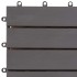 Baldosas de terraza 10 uds madera acacia gris lavado 30x30