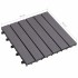 Baldosas de terraza 10 uds madera acacia gris lavado 30x30