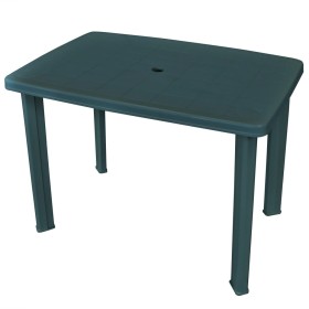 Mesa de jardín de plástico verde 101x68x72