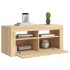 Mueble de TV con luces LED roble Sonoma 90x35x40
