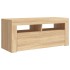 Mueble de TV con luces LED roble Sonoma 90x35x40