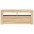 Mueble de TV con luces LED roble Sonoma 90x35x40