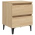 Mesitas de noche 2 uds contrachapada roble Sonoma 40x35x50