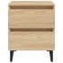 Mesitas de noche 2 uds contrachapada roble Sonoma 40x35x50