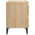 Mesitas de noche 2 uds contrachapada roble Sonoma 40x35x50