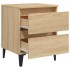 Mesitas de noche 2 uds contrachapada roble Sonoma 40x35x50