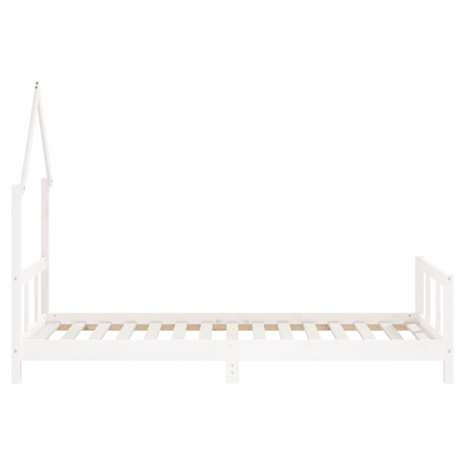 Estructura de cama para niños madera de pino blanco 90x190