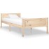 Estructura de cama sin colchón madera maciza de pino 90x200