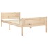Estructura de cama sin colchón madera maciza de pino 90x200