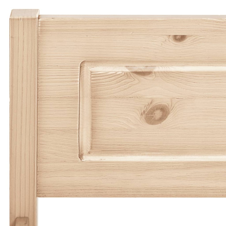 Estructura de cama sin colchón madera maciza de pino 90x200