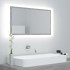 Espejo de baño acrílico gris hormigón 80x8,5x37
