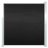 Toldo lateral retráctil de jardín negro 140x300