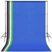 Kit de estudio fotográfico con 5 fondos de colores y marco ajustable