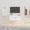 Muebles para TV de pared 2 uds blanco 40x34,5x60 cm