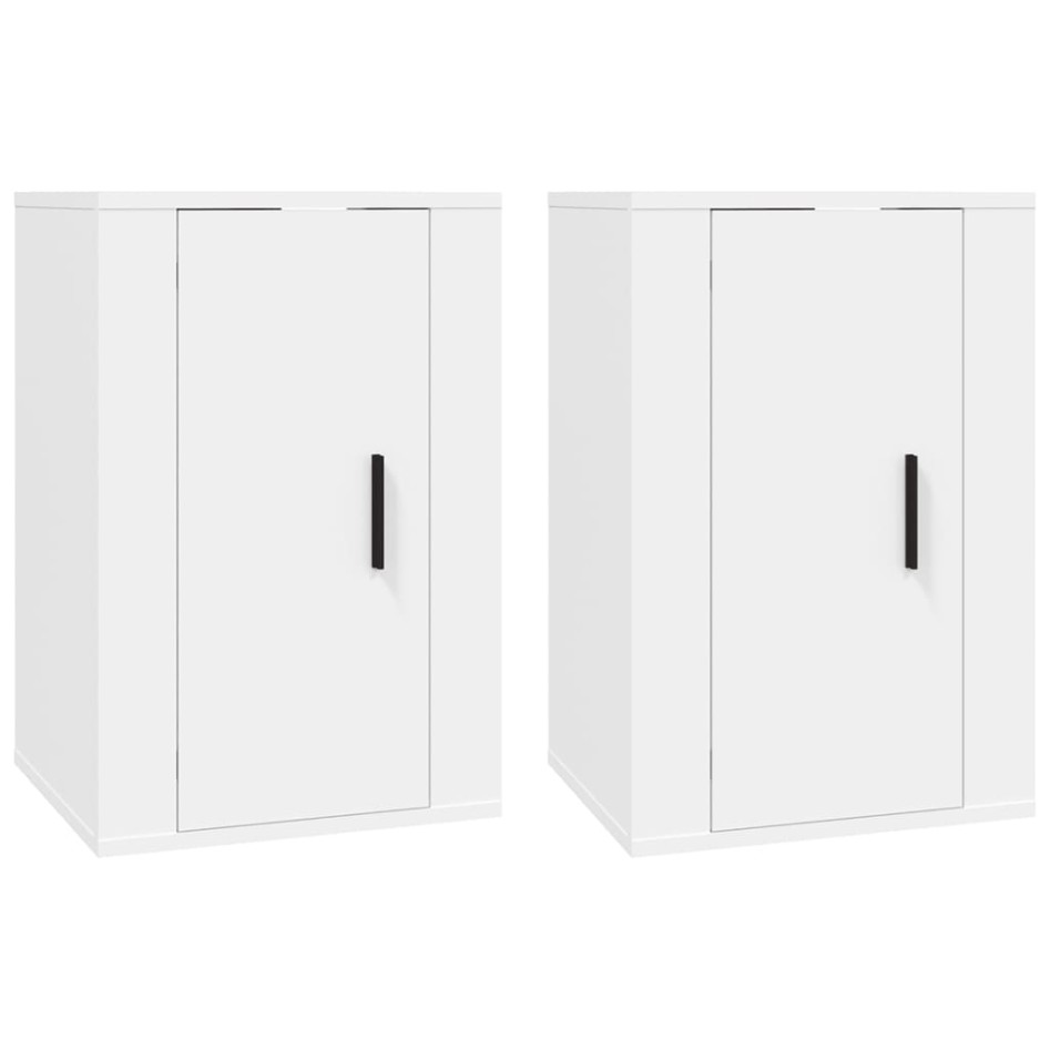 Muebles para TV de pared 2 uds blanco 40x34,5x60