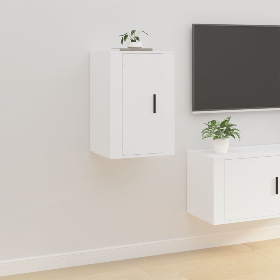 Muebles para TV de pared 2 uds blanco 40x34,5x60