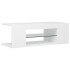 Mueble de TV con luces LED blanco 90x39x30
