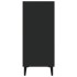 Aparador de madera de ingeniería negro 90x34x80