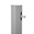 Toldo lateral retráctil para patio gris antracita 140x1200