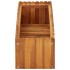 Arriate de madera maciza de acacia 100x30x25