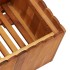Arriate de madera maciza de acacia 100x30x25