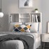 Mueble cabecero blanco brillante 100x19x103,5