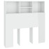 Mueble cabecero blanco brillante 100x19x103,5