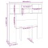 Mueble cabecero blanco brillante 100x19x103,5