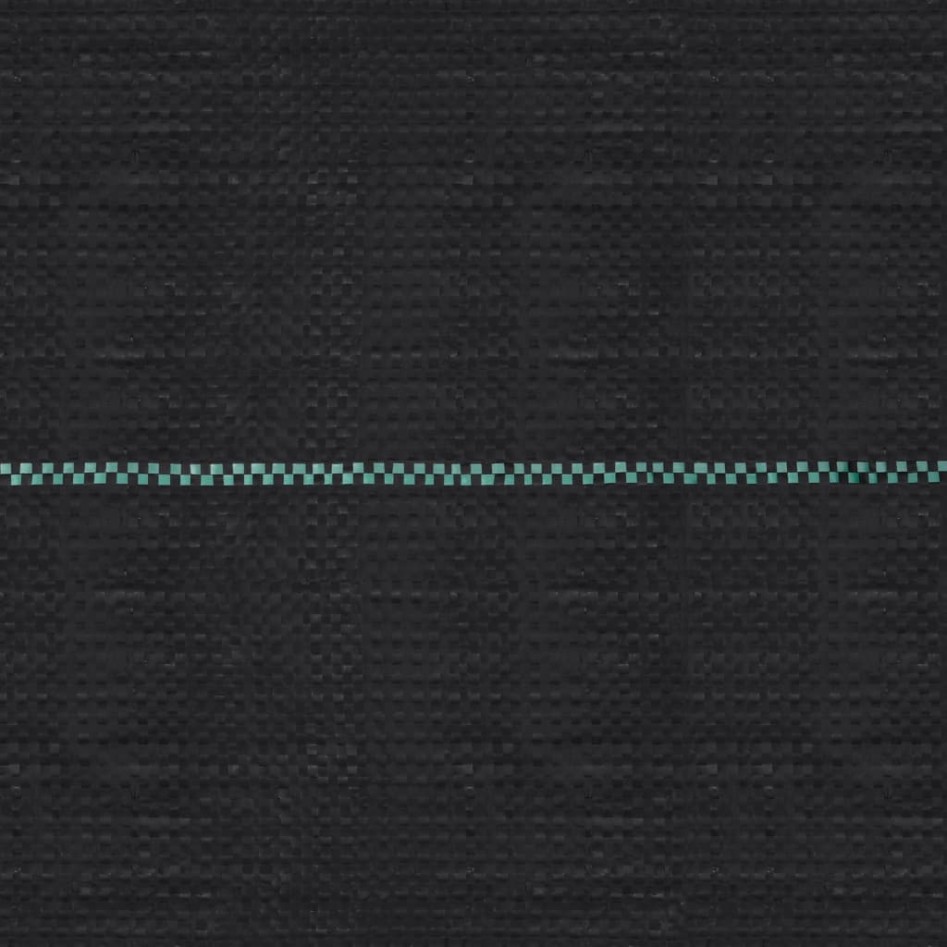 Estera de control de malezas y raíces PP negro 2x50