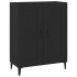 Aparador de madera contrachapada negro 69,5x34x90