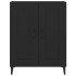 Aparador de madera contrachapada negro 69,5x34x90
