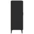 Aparador de madera contrachapada negro 69,5x34x90