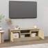 Mueble de TV con puerta roble Sonoma 102x30x36
