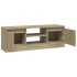Mueble de TV con puerta roble Sonoma 102x30x36