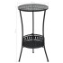 VidaXL Mesa bistró de metal negra 40x70