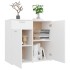 Aparador de madera contrachapada blanco 80x36x75
