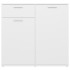 Aparador de madera contrachapada blanco 80x36x75