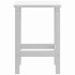 Mesa de jardín Adirondack HDPE blanca 38x38x46
