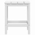 Mesa de jardín Adirondack HDPE blanca 38x38x46