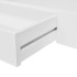 Estante flotante pared con 1 cajón MDF blanco para