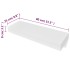 Estante flotante pared con 1 cajón MDF blanco para