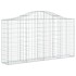 Cesta gaviones forma arco hierro galvanizado 200x30x100/120