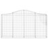 Cesta gaviones forma arco hierro galvanizado 200x30x100/120