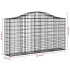 Cesta gaviones forma arco hierro galvanizado 200x30x100/120
